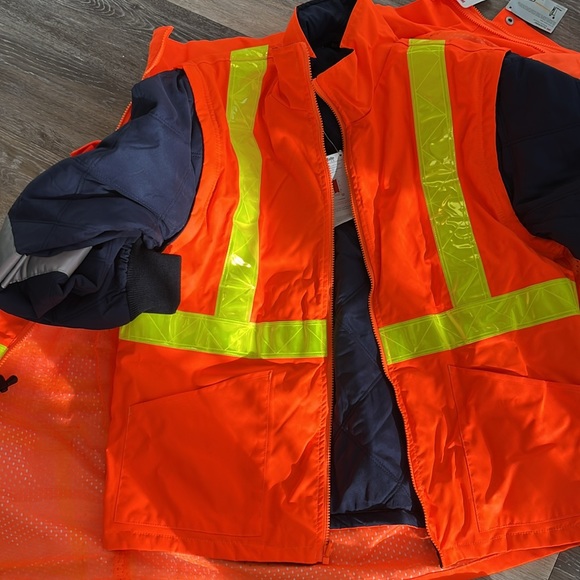 Ergodyne GloWear High Vis warm 4-in-1 Reflective Safety Jacket Orange size Large - Picture 15 of 16